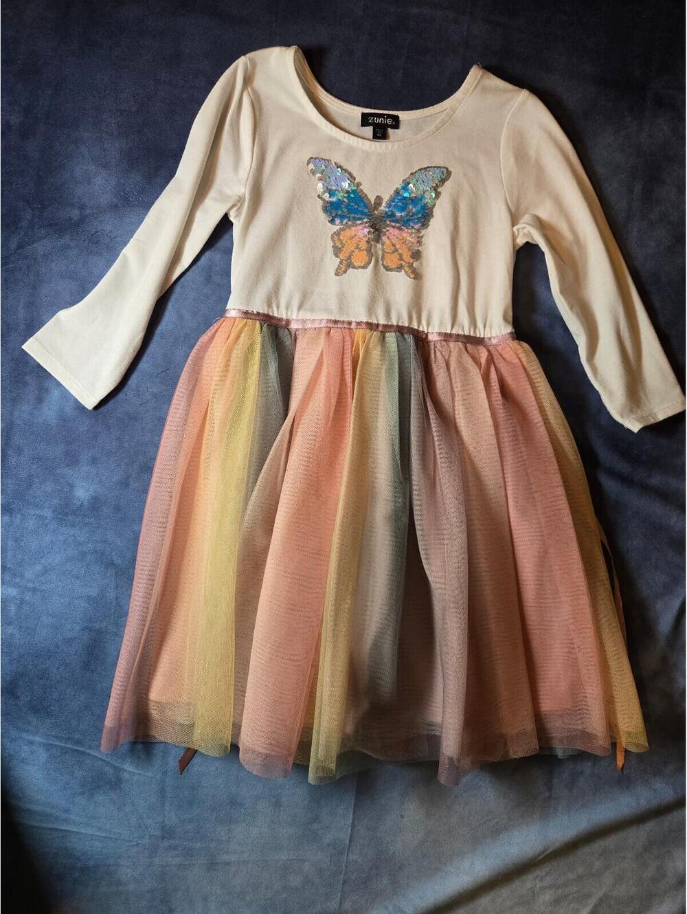 Rainbow butterfly dress